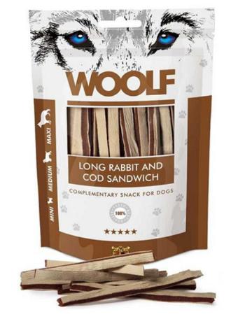 Woolf soft Rabbit & Pollock sandwich Long 100 g