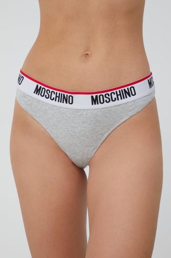 Tangá Moschino Underwear šedá farba,