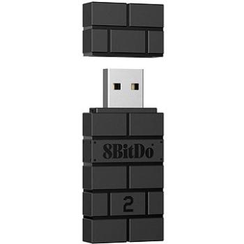 8BitDo USB Wireless Adaptér 2 – Black – Nintendo Switch / PC (6922621501930)