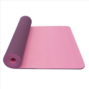 Podložka na jógu YATE yoga mat dvojvrstvová / ružová / fialová / materiál TPE