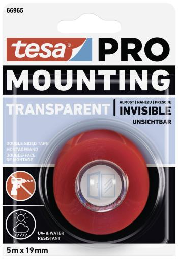 tesa Mounting PRO Transparent 66965-00001-00 montážna páska  priehľadná (d x š) 5 m x 19 mm 1 ks