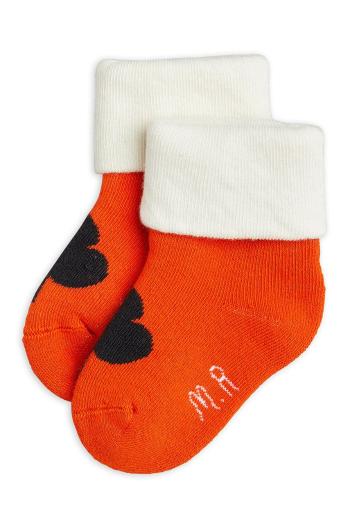 Detské ponožky Mini Rodini červená farba
