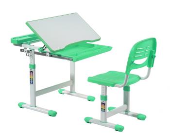 Fundesk Rastúci stôl CANTARE so stoličkou Farba: Zelená