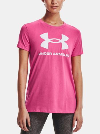 Under Armour UA Sportstyle Logo SS Tričko Ružová