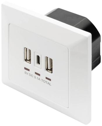 Digitus DA-70618  USB nabíjacia zásuvka do steny  s USB  biela