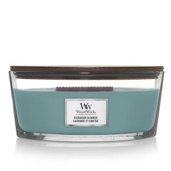 WoodWick Loď sviečka Evergreen Cashmere