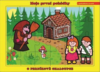 TEDDIES Puzzle doskové O perníkovej chalúpke (24 dielikov) - Moje prvé rozprávky