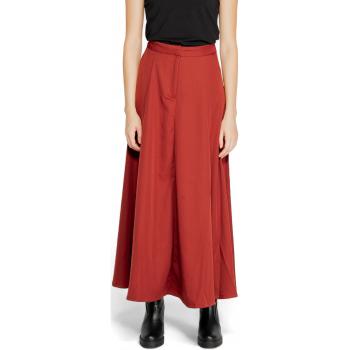 Vero Moda  VMTARA HW ANCLE SKIRT BOO 10311428  Sukňa Hnedá