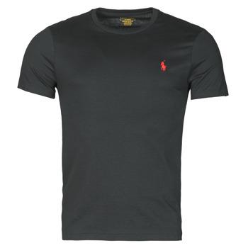 Polo Ralph Lauren  Tričká s krátkym rukávom T-SHIRT AJUSTE COL ROND EN COTON LOGO PONY PLAYER  Čierna