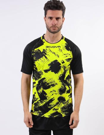 SHIRT ART INTERLOCK M/C GIALLO FLUO/NERO Tg. M