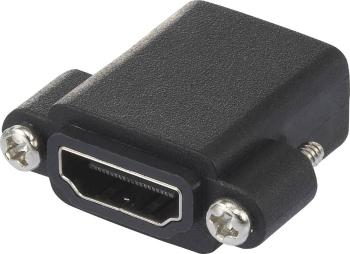 SpeaKa Professional SP-7053216 HDMI adaptér [1x HDMI zásuvka - 1x HDMI zásuvka] čierna možno skrutkovať