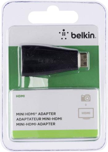 Belkin F3Y042bt HDMI adaptér [1x HDMI zástrčka C Mini - 1x HDMI zásuvka] čierna pozlátené kontakty