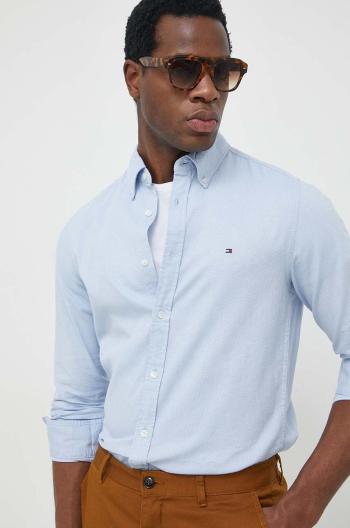 Bavlnená košeľa Tommy Hilfiger pánska, slim, s golierom button-down