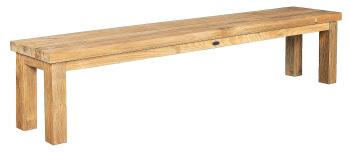 DEOKORK Záhradná teaková lavica FLOSS RECYCLE (rôzne dĺžky) 220 cm