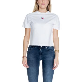 Tommy Hilfiger  TJW BXY BADGE TEE EX DW0DW17391  Tričká s krátkym rukávom Biela