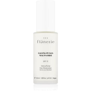 flânerie Falling Petals Niacinamide hydratačný ochranný krém s detoxikačným účinkom SPF 15 50 ml