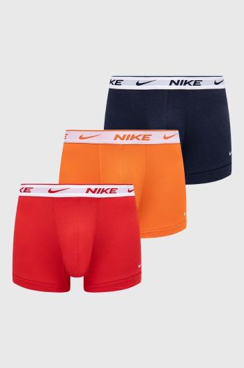 Boxerky Nike 3-pak pánske, červená farba