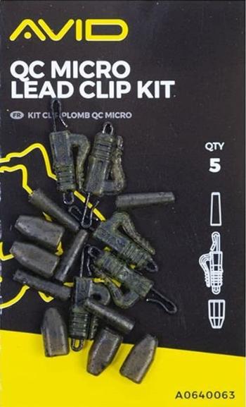Avid carp záveska qc micro lead clip kit