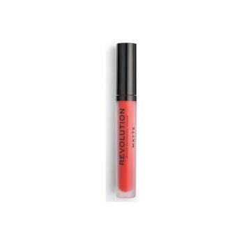 Makeup Revolution  Matte Lip Gloss  Lesky na pery Oranžová