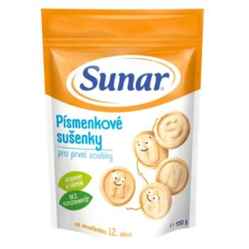 SUNAR Detské sušienky písmenkové 12m + 150 g