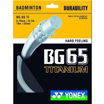 Yonex BG 65 Ti, 0,70 mm, 10 m, WHITE (4930379420207)