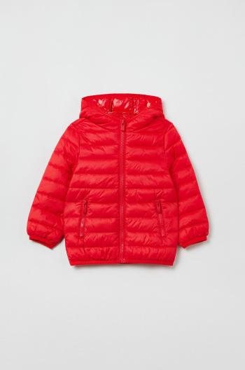 Detská bunda OVS červená farba,