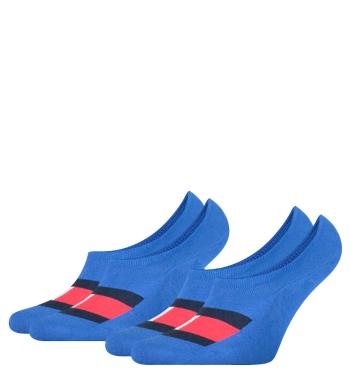 TOMMY HILFIGER - 2PACK Flag mens blue neviditeľné ponožky-39-42