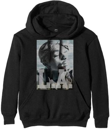 2Pac Mikina Unisex Pullover Hoodie LA Skyline Black M