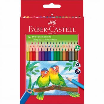 FABER-CASTELL PASTELKY ECO TRIANGULAR STANDARD SET 36 FAREBNE