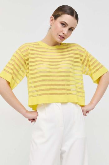 Tričko Silvian Heach dámsky, žltá farba