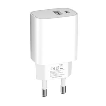 MG WGWCW sieťová nabíjačka USB / USB-C 20W, čierna