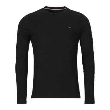 Tommy Hilfiger  TOMMY LOGO LONG SLEEVE TEE  Tričká s dlhým rukávom Čierna