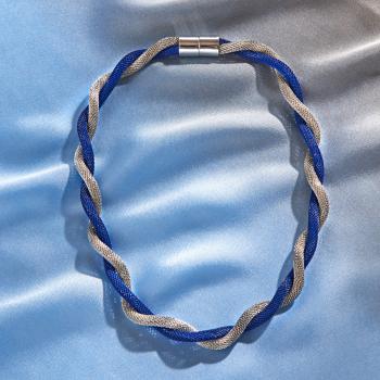 Magnet 3Pagen Náhrdelník modrá/striebristá dľžka 48 cm