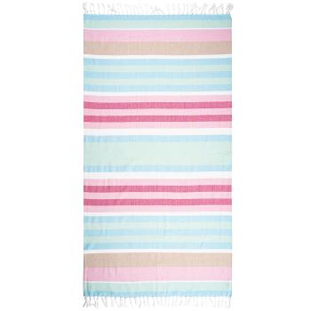 Trade Concept Osuška Fouta so strapcami Stripes pink, 90 x 170 cm