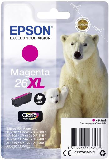 Epson Ink T2633, 26XL originál  purpurová C13T26334012