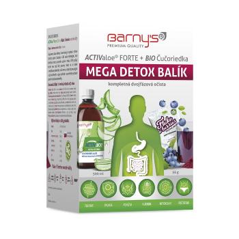 Barny's Barny´s® ActivAloe Forte + BIO Čučoriedka Mega Detox 500 ml + 56 g 2 ks