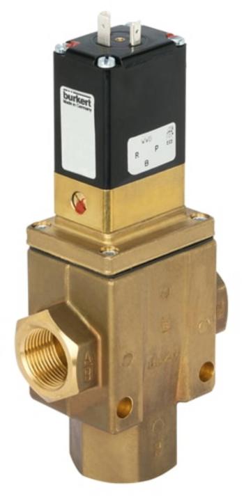 Bürkert servom riadený ventil 468544 6430 24 V/DC NPT 3/4 objímka Menovitá vzdialenosť 90 mm kľudová poloha uzavretá 1 k