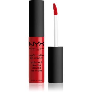 NYX Professional Makeup Soft Matte Lip Cream ľahký tekutý matný rúž odtieň 01 Amsterdam 8 ml