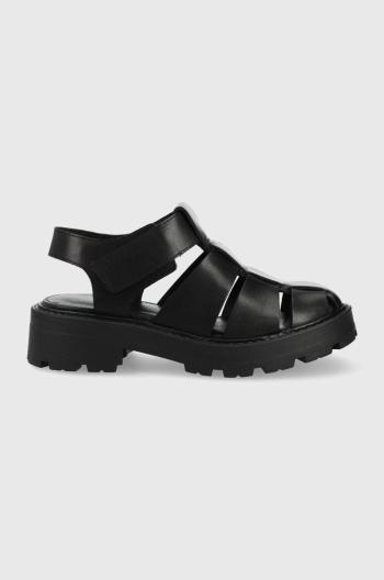 Kožené sandále Vagabond Cosmo 2.0 dámske, čierna farba,