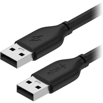 AlzaPower Core USB-A (M) to USB-A (M) 2.0, 1 m čierny (APW-CBAMAM210B)