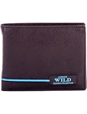 čierna pánska peňaženka s modrým pruhom vel. ONE SIZE