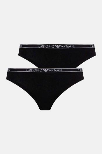 Tangá Emporio Armani Underwear 2-pak čierna farba, 163333 4F223