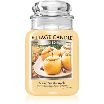 Village Candle Spiced Vanilla Apple vonná sviečka (Glass Lid) 602 cm
