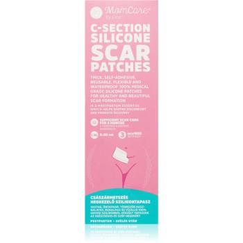 MomCare by Lina C-Section Silicone Scar Patches silikónové náplasti na jazvy po cisárskom reze veľkosť L-XL 5 x 20 cm 3 ks