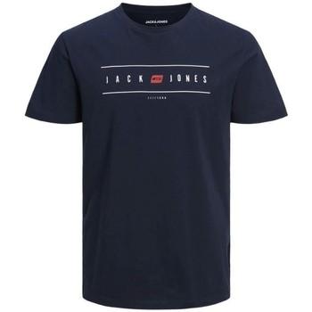 Jack & Jones  Tričká s krátkym rukávom -  Modrá