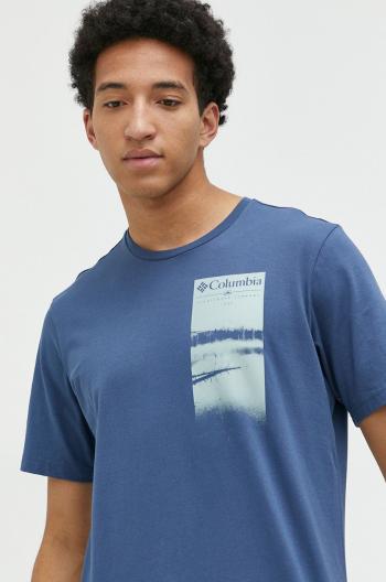 Bavlnené tričko Columbia vzorované