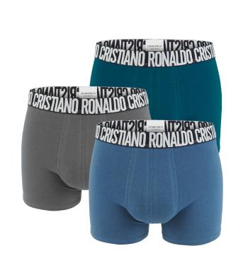 CRISTIANO RONALDO CR7 - 3PACK dark color boxerky s logom RONALDO z organickej bavlny-XL (92-97 cm)