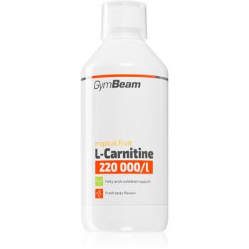 GymBeam L-Carnitine 220 000 mg/l spaľovač tukov príchuť Tropical Fruit 500 ml