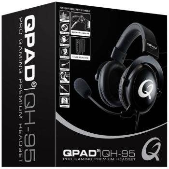 QPAD QH95 herný headset jack 3,5 mm káblový cez uši čierna 7.1 Surround