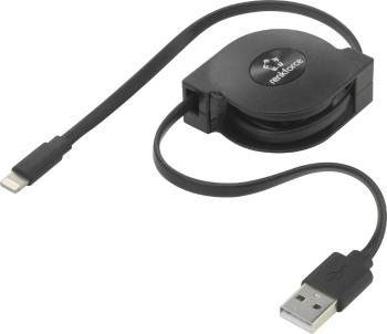 Renkforce #####USB-Kabel USB 2.0 #####USB-A Stecker, #####Apple Lightning Stecker  80.00 cm čierna